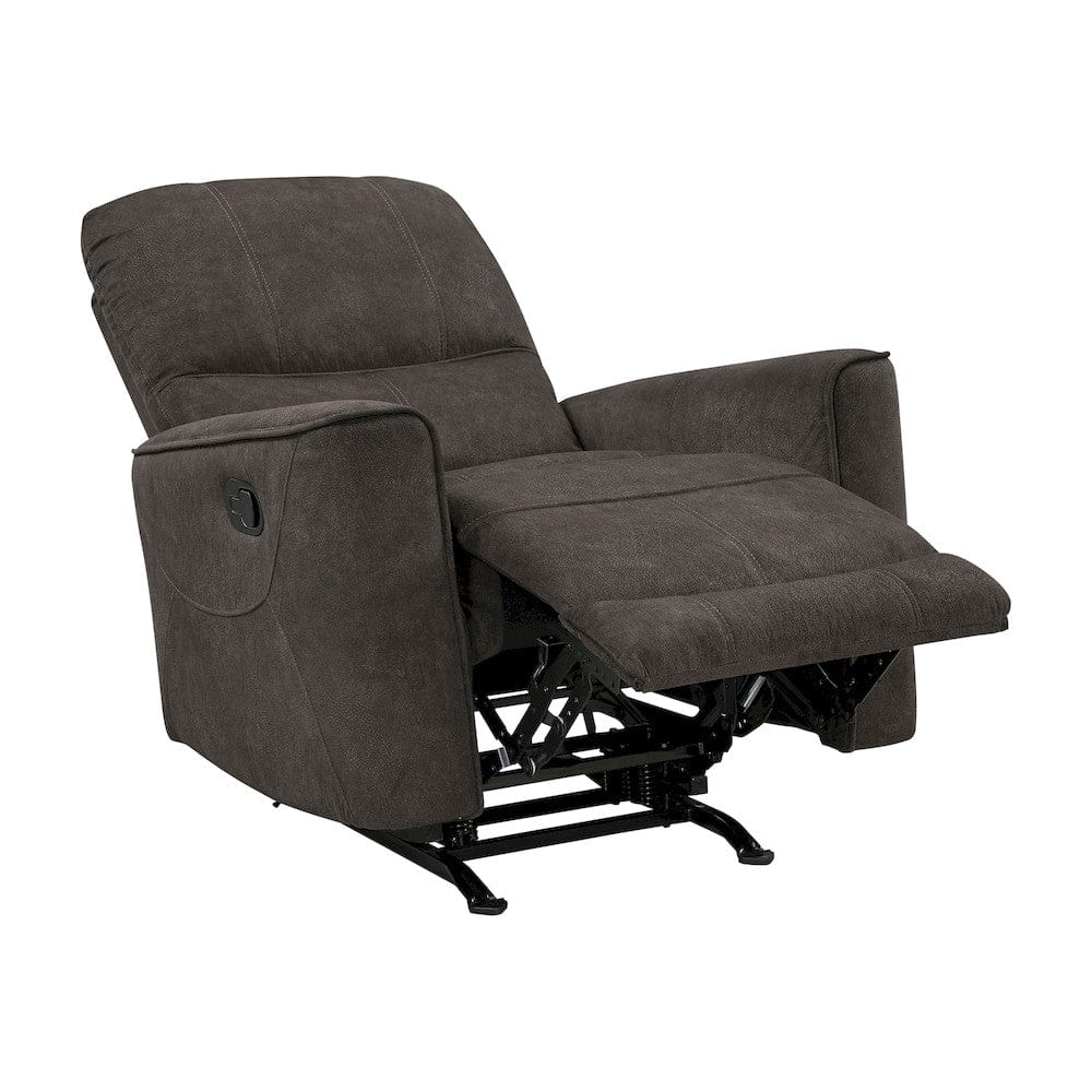 Homelegance  - Ouray Rocker Reclining Chair in Chocolate - 9602NCH-1  view 2