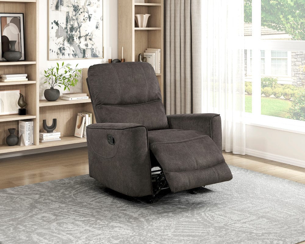 Homelegance  - Ouray Rocker Reclining Chair in Chocolate - 9602NCH-1  view 6