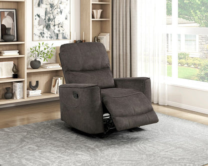 Homelegance  - Ouray Rocker Reclining Chair in Chocolate - 9602NCH-1  view 6