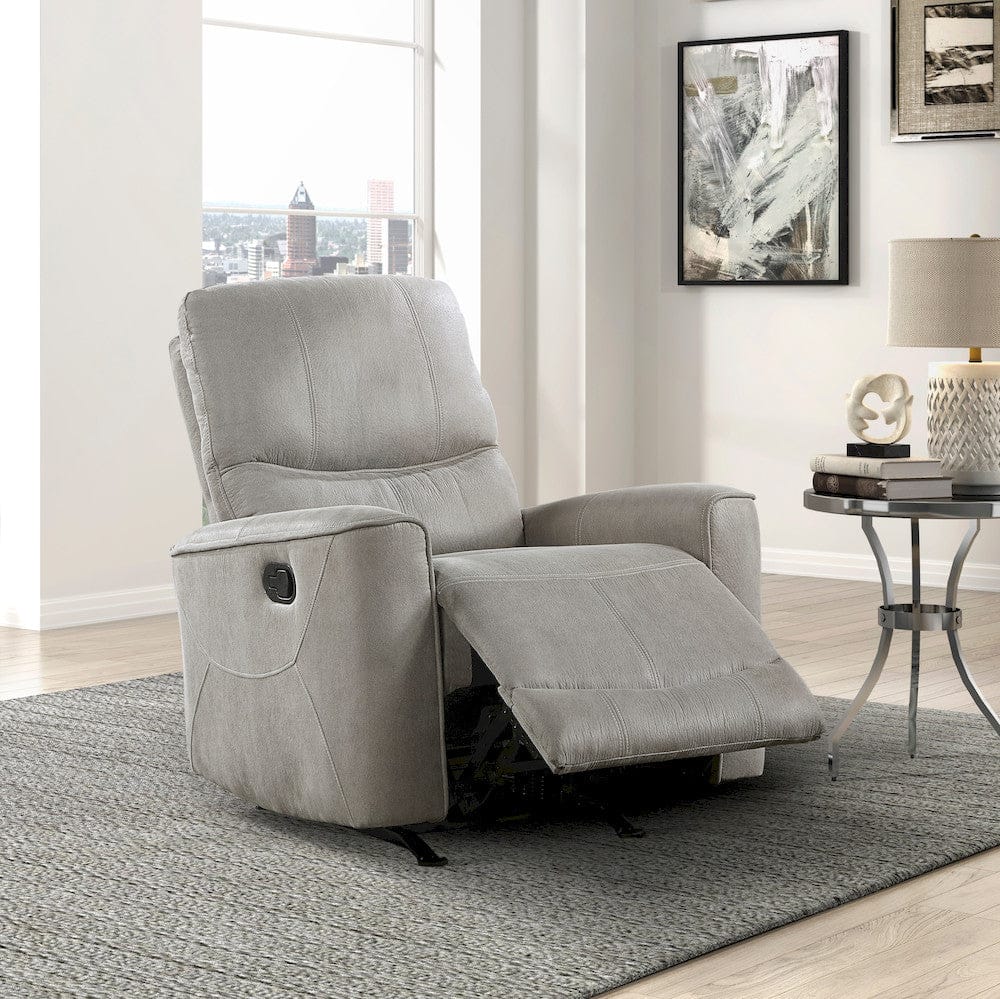 Homelegance  - Ouray Rocker Reclining Chair in Gray - 9602GY-1  view 6