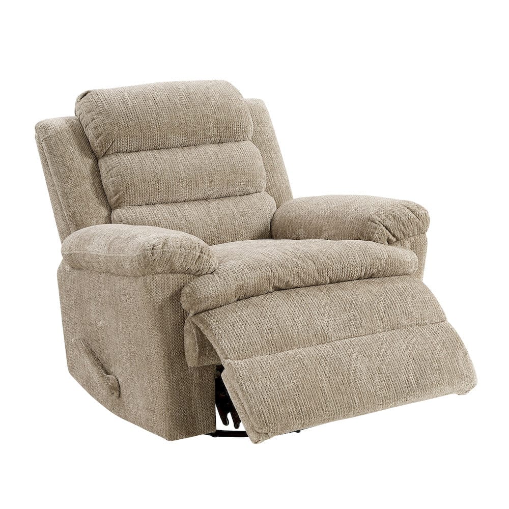 Homelegance  - Oxford Swivel Glider Reclining Chair in Brown - 9725BRW-1SW  view 1