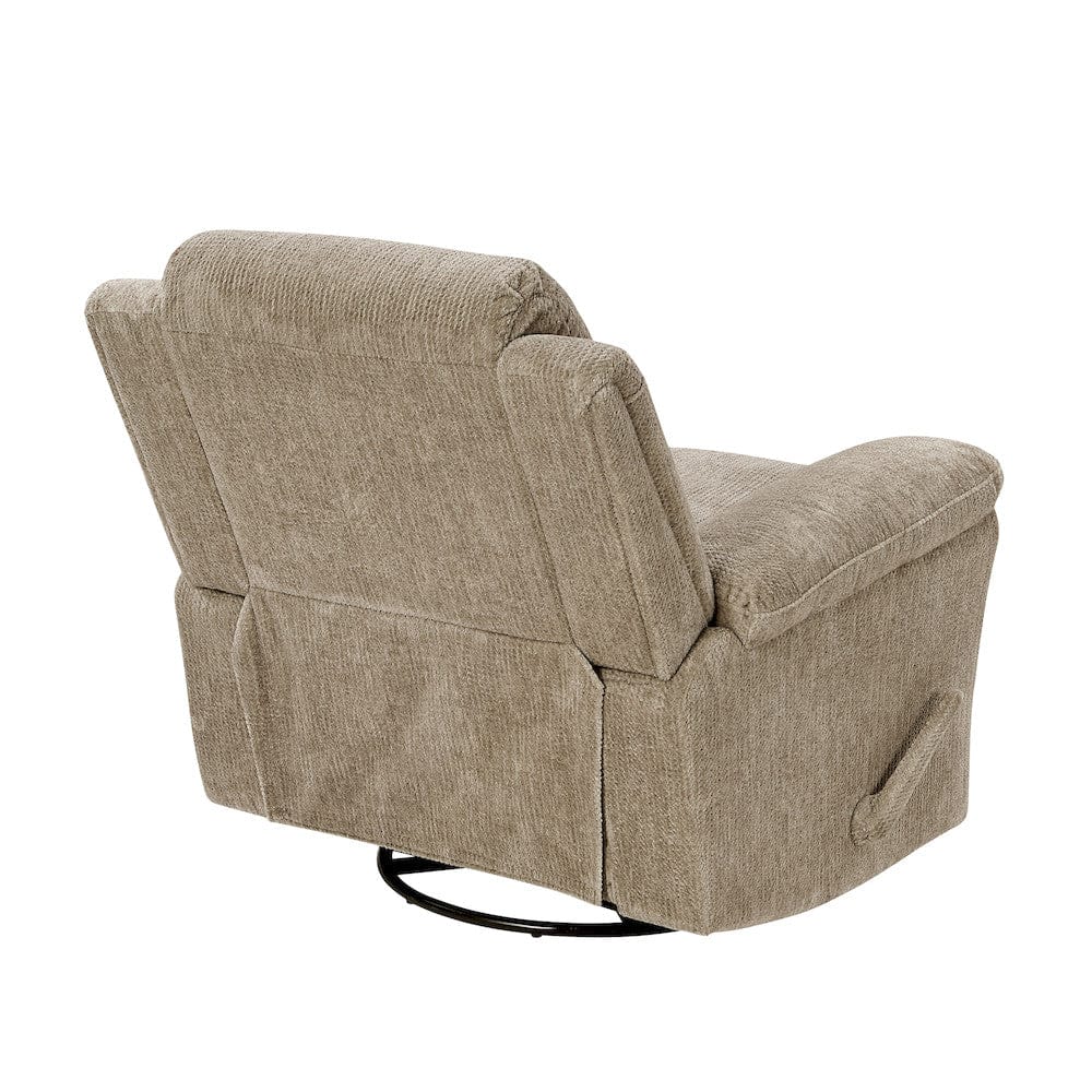 Homelegance  - Oxford Swivel Glider Reclining Chair in Brown - 9725BRW-1SW  view 3