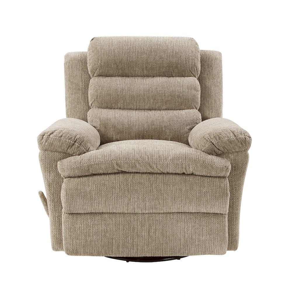 Homelegance  - Oxford Swivel Glider Reclining Chair in Brown - 9725BRW-1SW  view 6