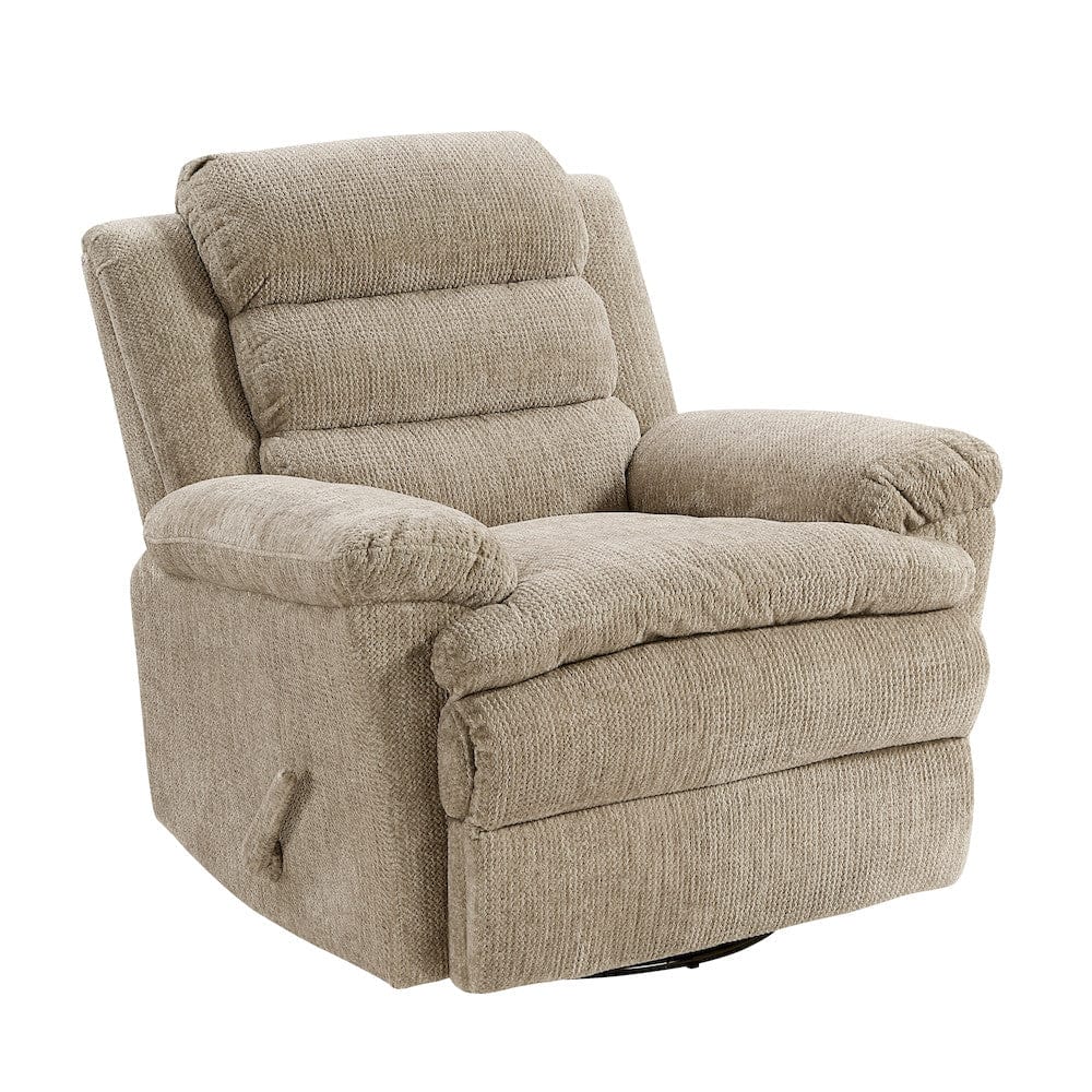 Homelegance  - Oxford Swivel Glider Reclining Chair in Brown - 9725BRW-1SW  view 7