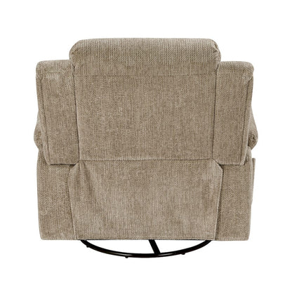 Homelegance  - Oxford Swivel Glider Reclining Chair in Brown - 9725BRW-1SW  view 9