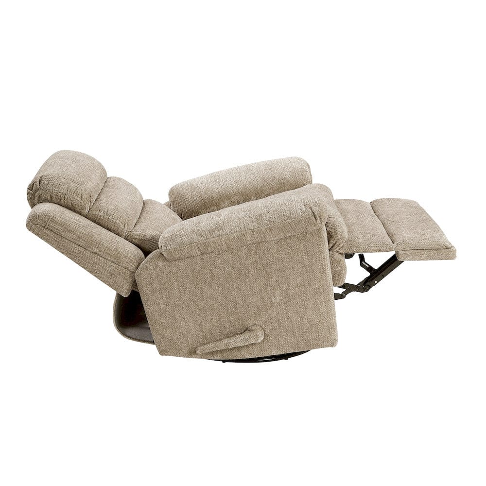 Homelegance  - Oxford Swivel Glider Reclining Chair in Brown - 9725BRW-1SW  view 12