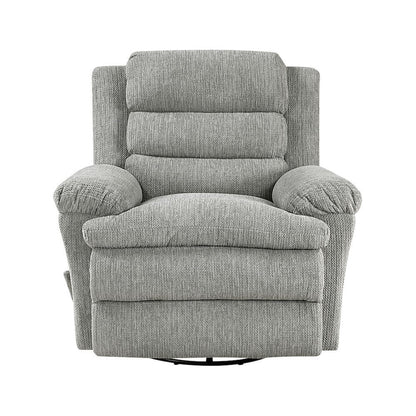 Homelegance  - Oxford Swivel Glider Reclining Chair in Gray - 9725GRY-1SW  view 3