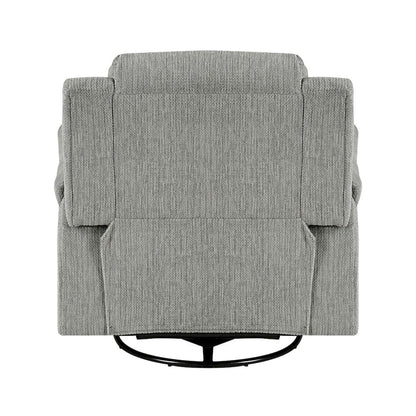 Homelegance  - Oxford Swivel Glider Reclining Chair in Gray - 9725GRY-1SW  view 5