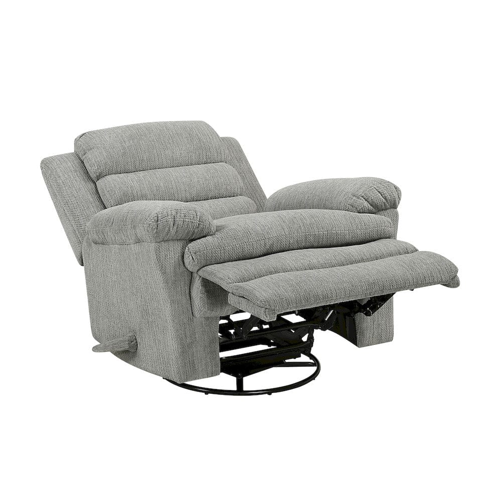 Homelegance  - Oxford Swivel Glider Reclining Chair in Gray - 9725GRY-1SW  view 7