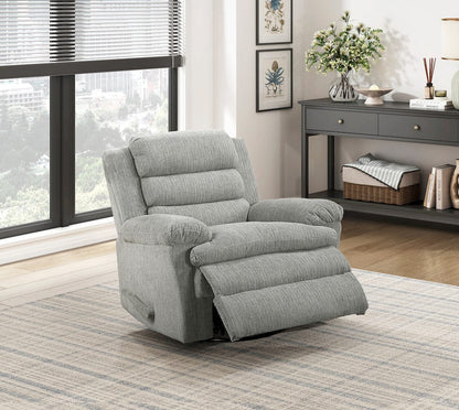 Homelegance  - Oxford Swivel Glider Reclining Chair in Gray - 9725GRY-1SW  view 11