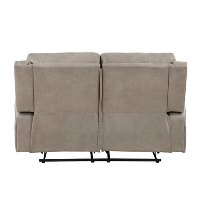 Homelegance  - Pagosa Double Reclining Love Seat in Brown - 9601BR-2  view 3