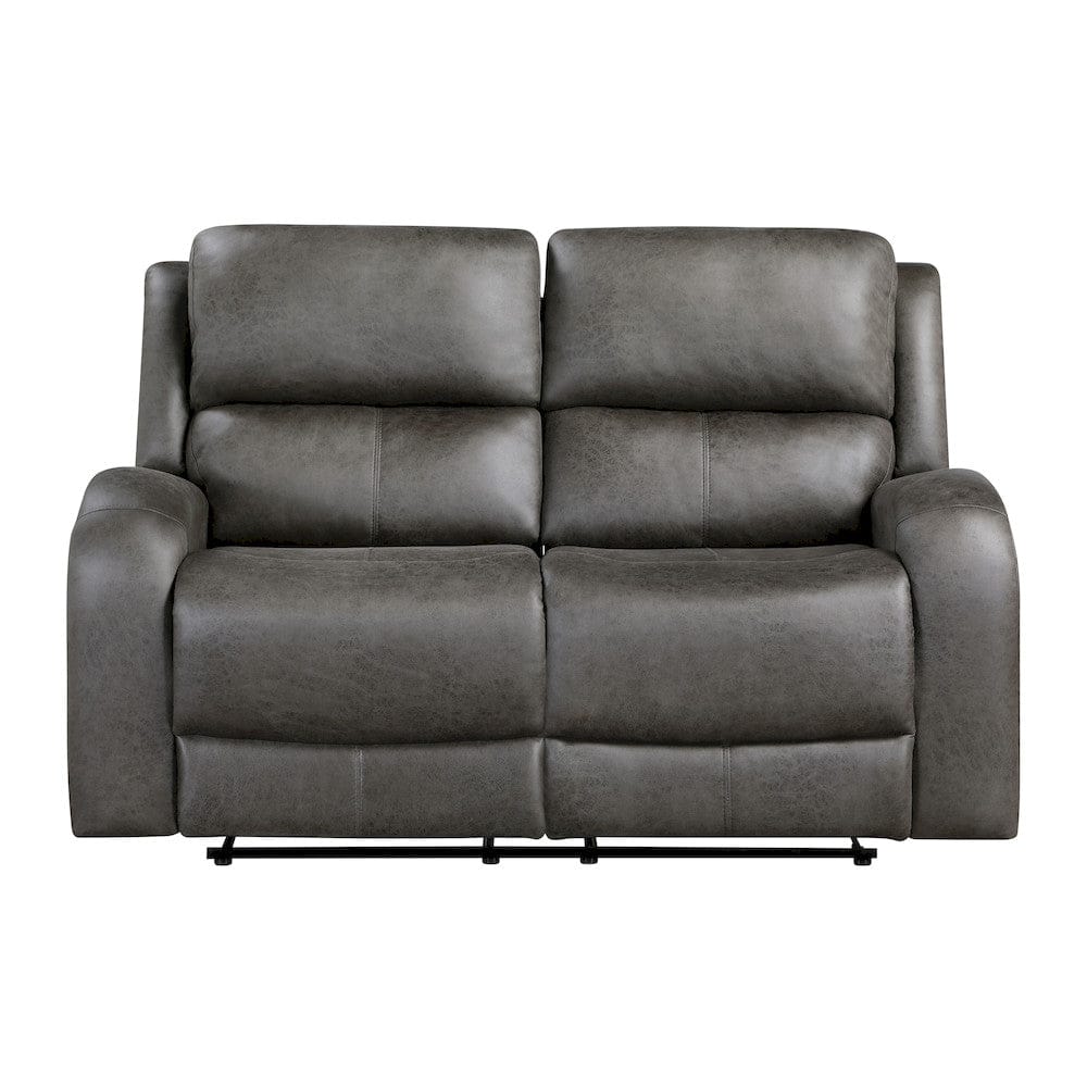 Homelegance  - Pagosa Double Reclining Love Seat in Gray - 9601GY-2  view 1