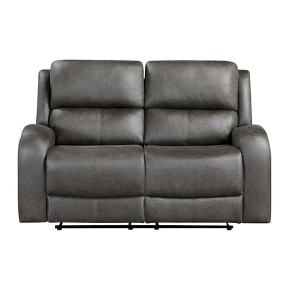 Homelegance  - Pagosa Double Reclining Love Seat in Gray - 9601GY-2  view 1