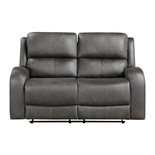 Homelegance  - Pagosa Double Reclining Love Seat in Gray - 9601GY-2  view 1