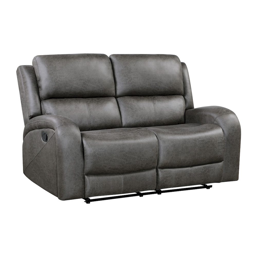 Homelegance  - Pagosa Double Reclining Love Seat in Gray - 9601GY-2  view 2