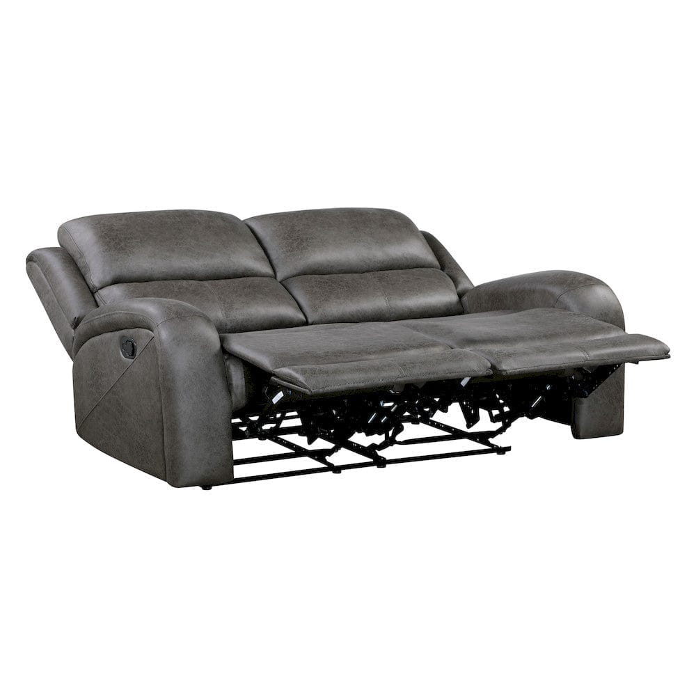 Homelegance  - Pagosa Double Reclining Love Seat in Gray - 9601GY-2  view 4