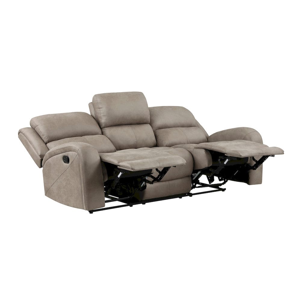 Homelegance  - Pagosa Double Reclining Sofa in Brown - 9601BR-3  view 3