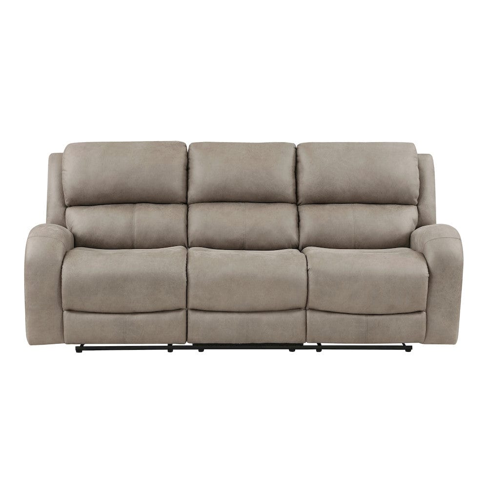 Homelegance  - Pagosa Double Reclining Sofa in Brown - 9601BR-3  view 7