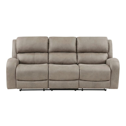 Homelegance  - Pagosa Double Reclining Sofa in Brown - 9601BR-3  view 7