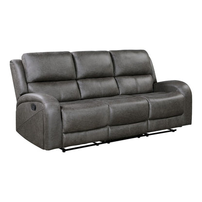 Homelegance  - Pagosa Double Reclining Sofa in Gray - 9601GY-3  view 1