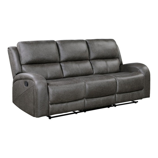 Homelegance  - Pagosa Double Reclining Sofa in Gray - 9601GY-3  view 1