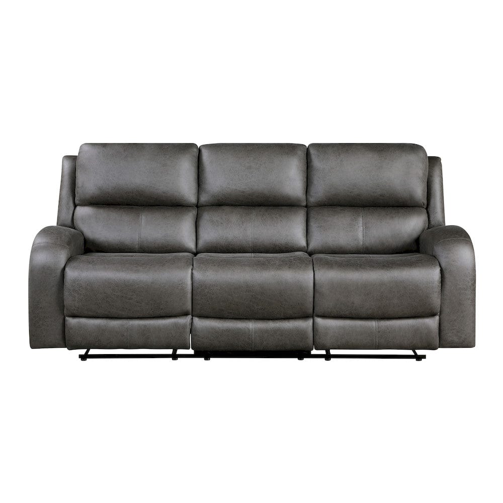 Homelegance  - Pagosa Double Reclining Sofa in Gray - 9601GY-3  view 3