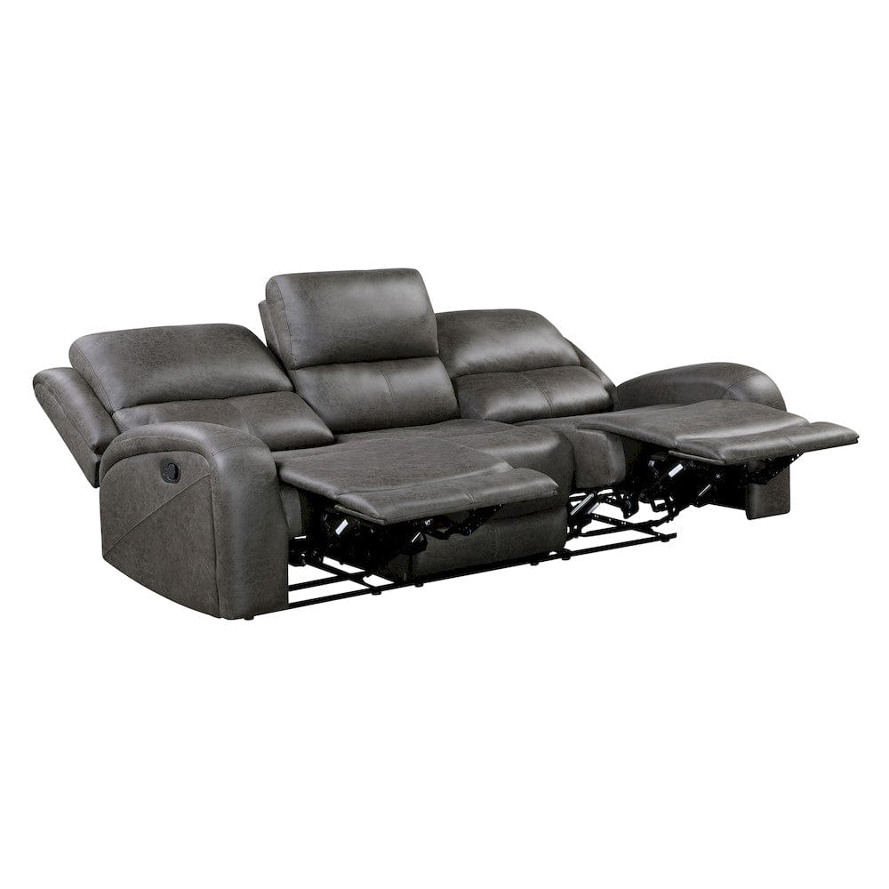 Homelegance  - Pagosa Double Reclining Sofa in Gray - 9601GY-3  view 5