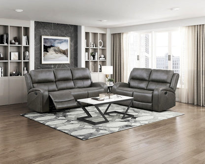 Homelegance  - Pagosa Double Reclining Sofa in Gray - 9601GY-3  view 8