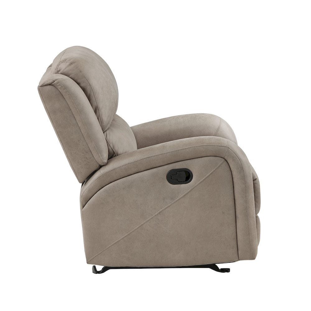 Homelegance  - Pagosa Rocker Reclining Chair in Brown - 9601BR-1  view 4