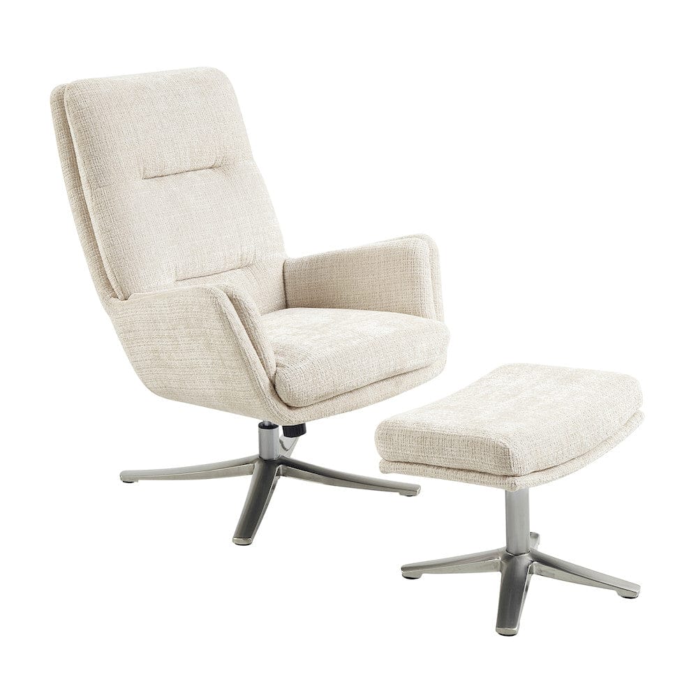 Homelegance  - Parker Swivel Chair W/ Ottoman in Beige - 1159BE  view 1
