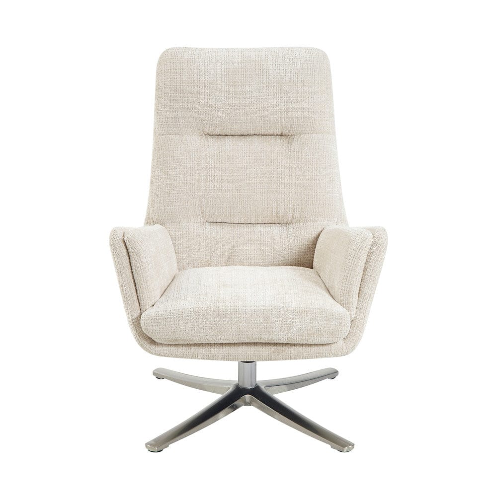 Homelegance  - Parker Swivel Chair W/ Ottoman in Beige - 1159BE  view 5