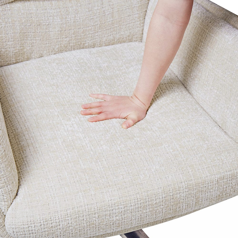 Homelegance  - Parker Swivel Chair W/ Ottoman in Beige - 1159BE  view 9