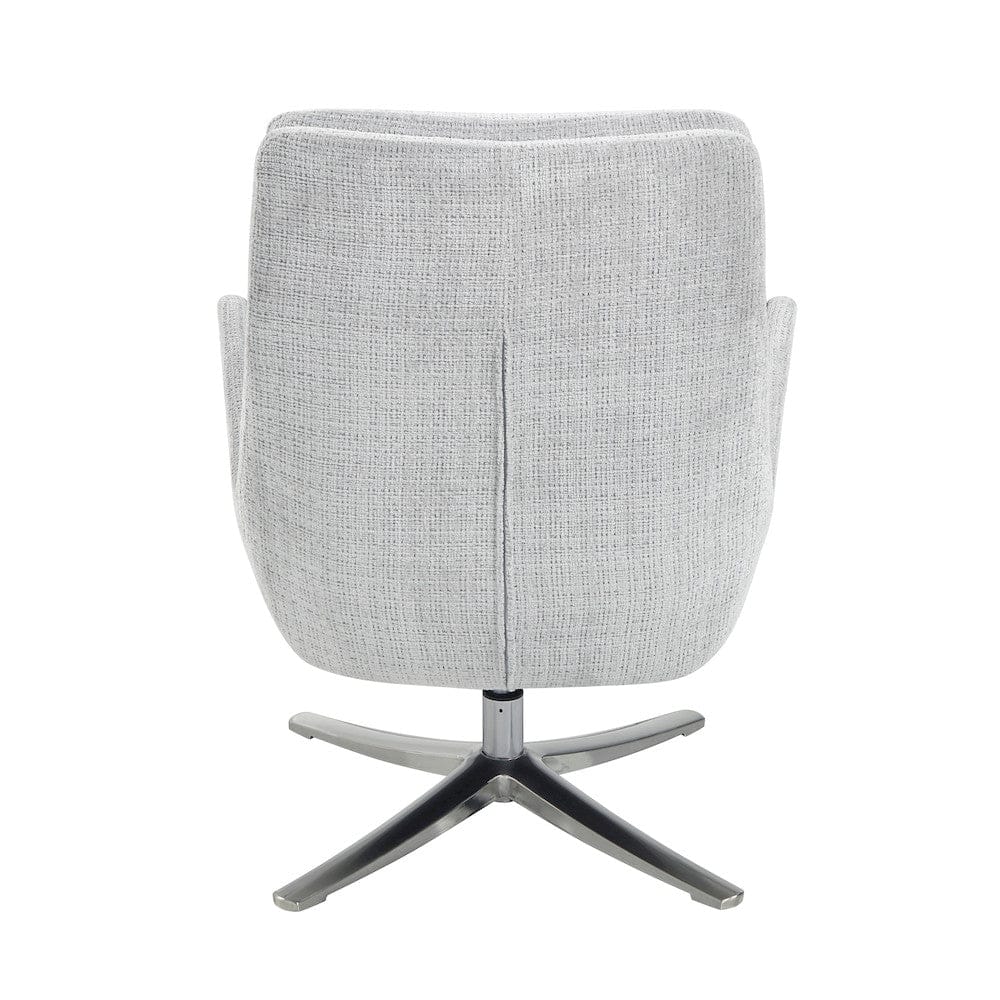 Homelegance  - Parker Swivel Chair W/ Ottoman in Gray - 1159GY  view 2