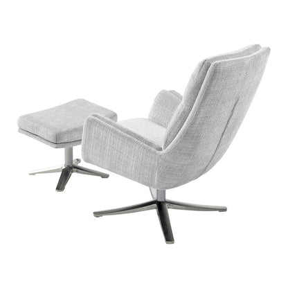 Homelegance  - Parker Swivel Chair W/ Ottoman in Gray - 1159GY  view 5