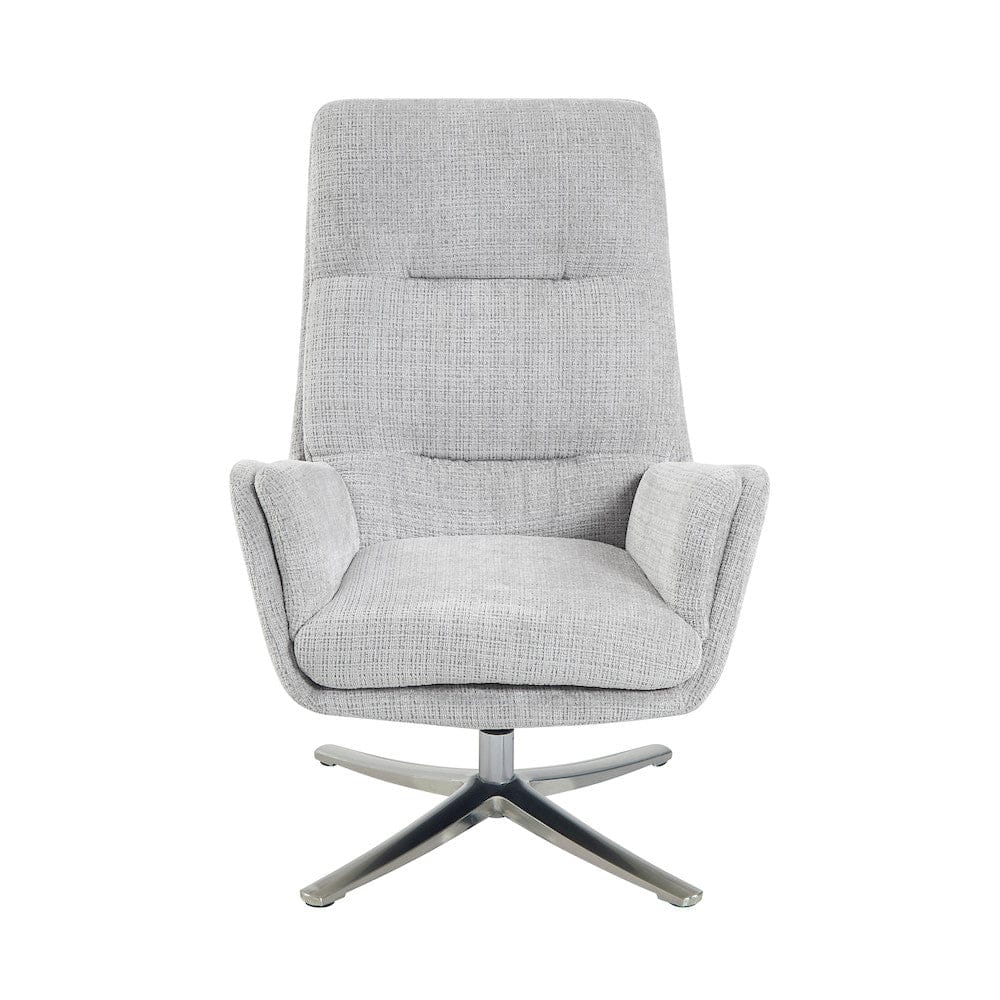 Homelegance  - Parker Swivel Chair W/ Ottoman in Gray - 1159GY  view 7