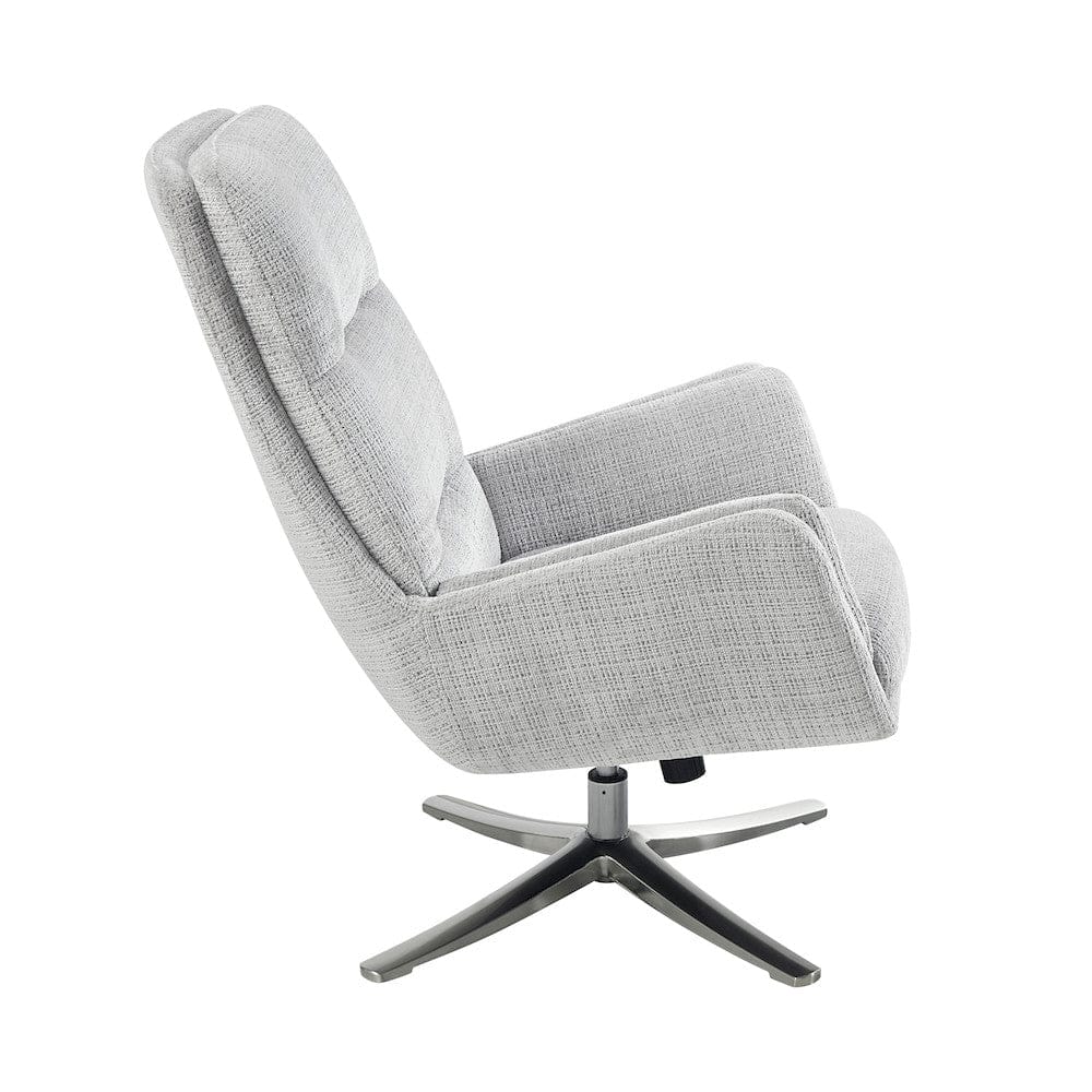Homelegance  - Parker Swivel Chair W/ Ottoman in Gray - 1159GY  view 8