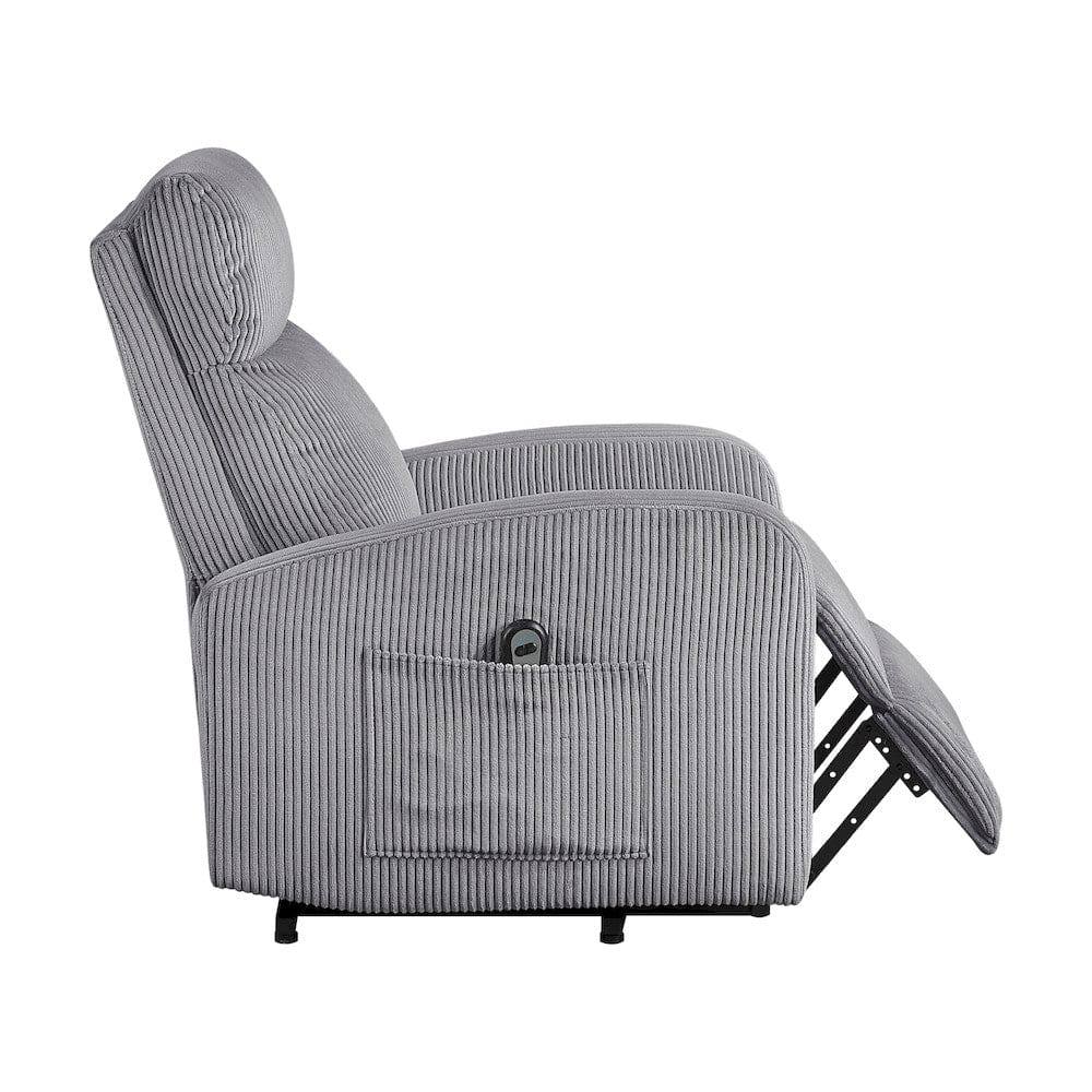 Homelegance  - Parsons Power Lift Chair in Dark gray - 9588DGY-1LT  view 2