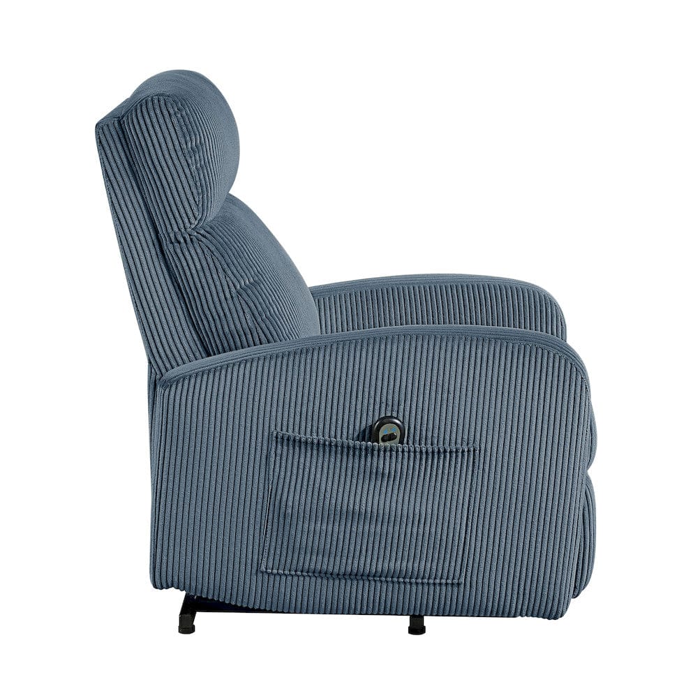 Homelegance  - Parsons Power Lift Chair in Midnight blue - 9588MDN-1LT  view 6