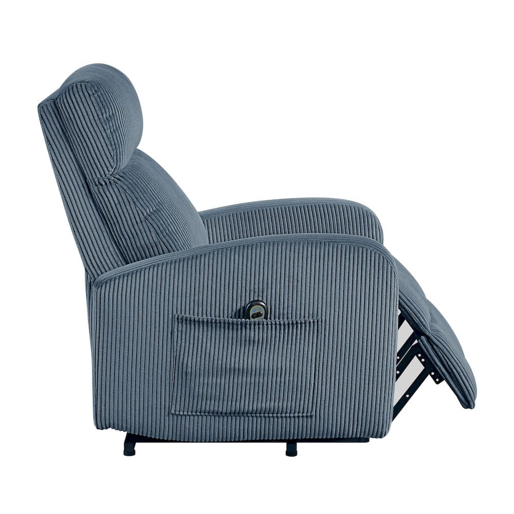 Homelegance  - Parsons Power Lift Chair in Midnight blue - 9588MDN-1LT  view 9