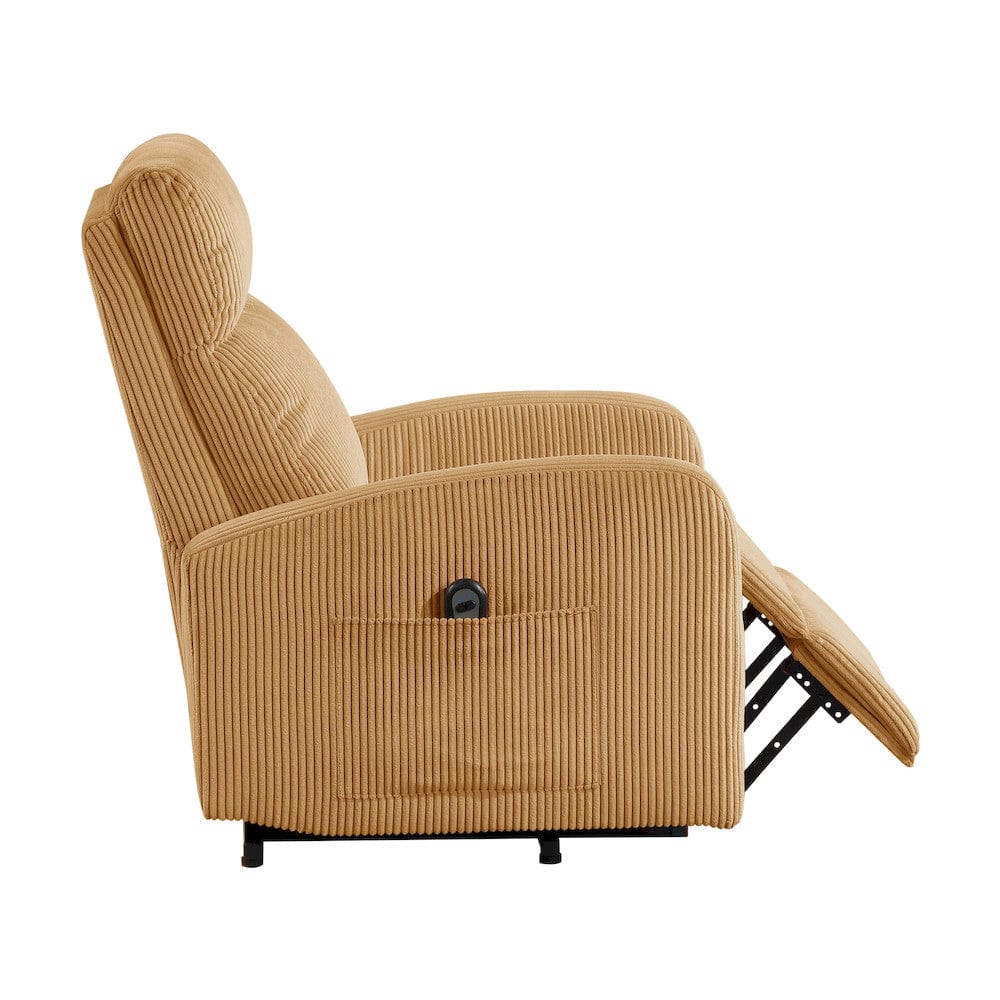 Homelegance  - Parsons Power Lift Chair in Yellow - 9588YLW-1LT  view 3