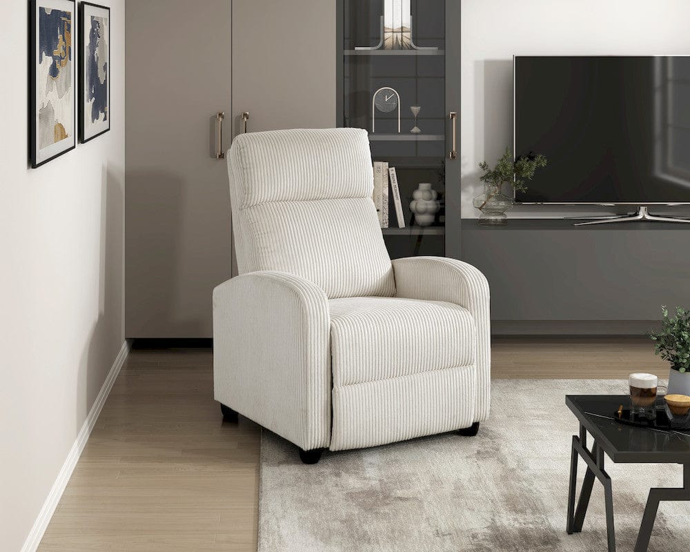 Homelegance  - Parsons Push Back Reclining Chair in Beige - 9588BEG-1PB  view 4