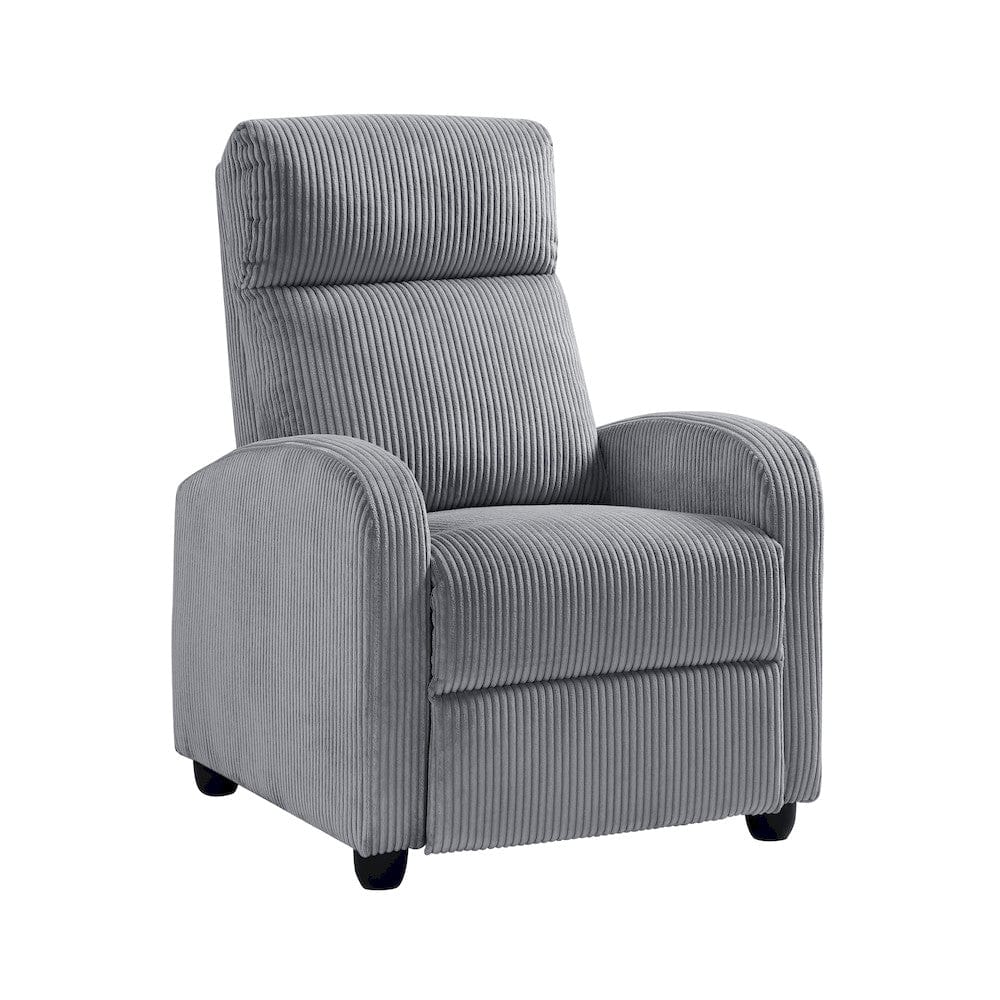 Homelegance  - Parsons Push Back Reclining Chair in Dark gray - 9588DGY-1PB  view 2