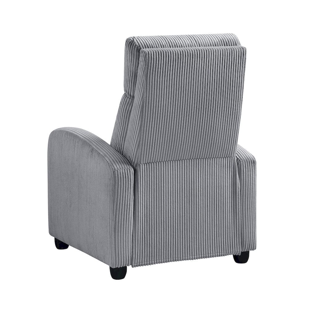 Homelegance  - Parsons Push Back Reclining Chair in Dark gray - 9588DGY-1PB  view 5