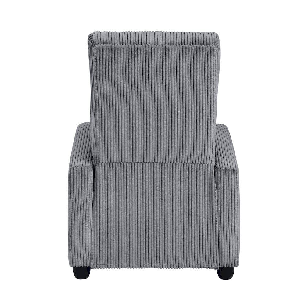 Homelegance  - Parsons Push Back Reclining Chair in Dark gray - 9588DGY-1PB  view 6