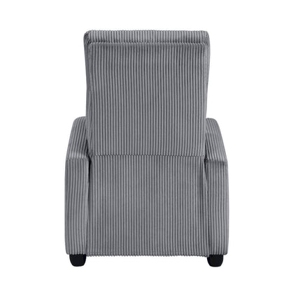 Homelegance  - Parsons Push Back Reclining Chair in Dark gray - 9588DGY-1PB  view 6