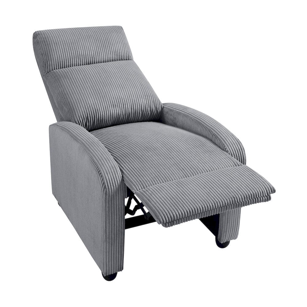 Homelegance  - Parsons Push Back Reclining Chair in Dark gray - 9588DGY-1PB  view 8