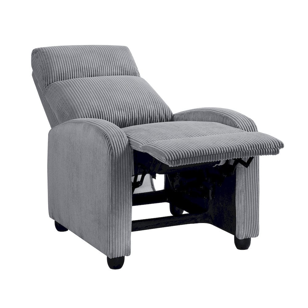 Homelegance  - Parsons Push Back Reclining Chair in Dark gray - 9588DGY-1PB  view 9