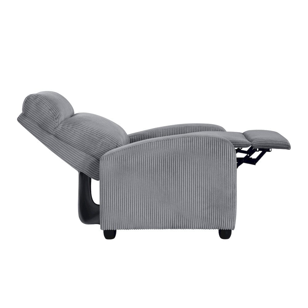 Homelegance  - Parsons Push Back Reclining Chair in Dark gray - 9588DGY-1PB  view 11