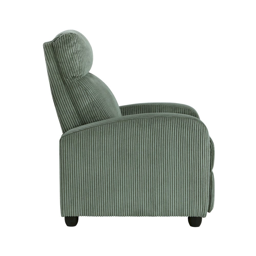 Homelegance  - Parsons Push Back Reclining Chair in Green - 9588GRN-1PB  view 6