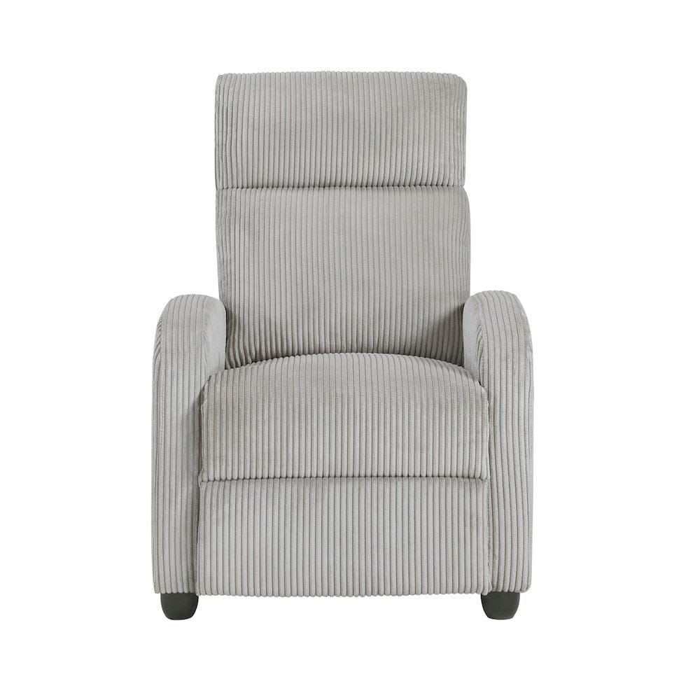 Homelegance  - Parsons Push Back Reclining Chair in Light gray - 9588GRY-1PB  view 1